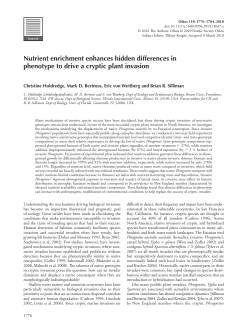 Nutrient enrichment enhances hidden differences in