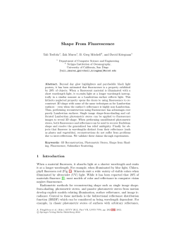 Shape From Fluorescence