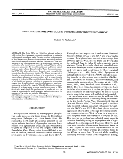 Design Basis for Everglades Stormwater Treatment Areas