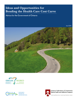 Bending the Health Care Cost Curve
