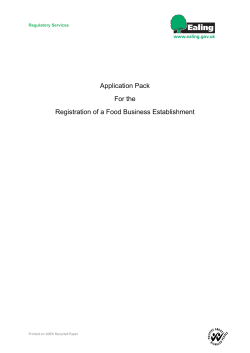 Guidance for filling in food registration form