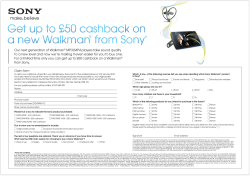 Our next generation of Walkman&reg; MP3/MP4 players take sound