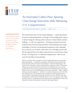 An Innovation Carbon Price - Information Technology and