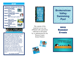 BVSP 2015 Brochure - Youngsville Borough