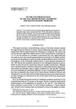 on the convergence rate of the cell discretization algorithm for