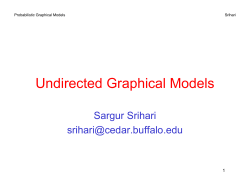 Undirected Graphical Models