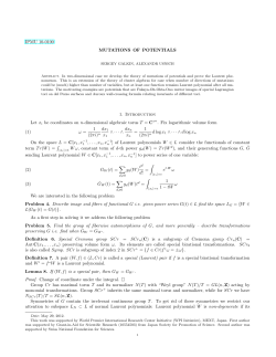 IPMU 10-0100 MUTATIONS OF POTENTIALS 1. Introduction Let xi
