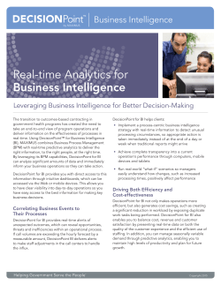Real-time Analytics for Business Intelligence