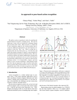 An Approach to Pose-Based Action Recognition