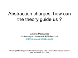 Abstraction charges: how can the theory guide us