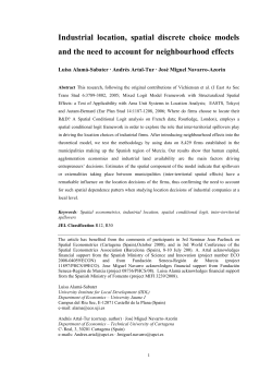 Industrial location, spatial discrete choice models