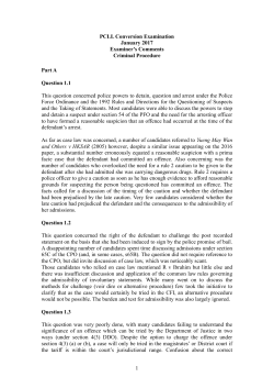 01/2017 - PCLL Conversion Examination