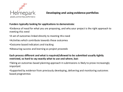 Evidence Portfolios - County Durham Sport