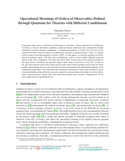 Operational Meanings of Orders of Observables Defined