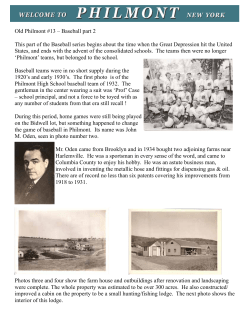 Old Philmont #13 &ndash; Baseball part 2 This part of the Baseball series