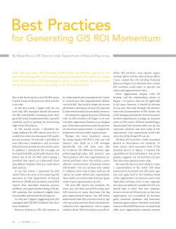 Best Practices for Generating GIS ROI Momentum