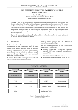 HOW TO PERFORM DISCOUNTED CASH FLOW