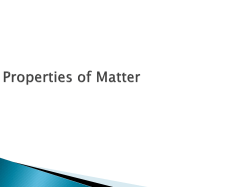 Properties of Matter - Brandywine School District