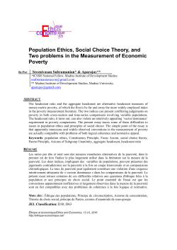 Population Ethics, Social Choice Theory, and Two