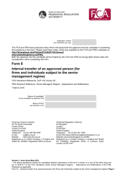 Form E - Bank of England