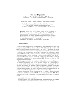 On the Bipartite Unique Perfect Matching Problem