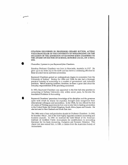 literature for his book Accounting, Evaluation and Economic