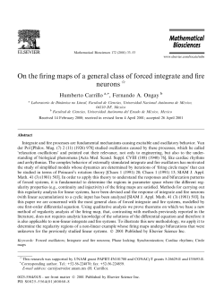 On the firing maps of a general class of forced integrate and fire