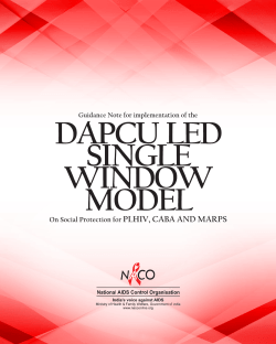 DAPCU led Single Window Model for Social Protection for