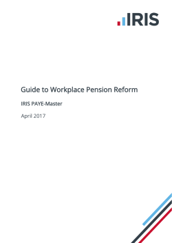 Guide to Workplace Pension Reform