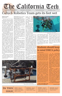 Caltech Robotics Team gets its feet wet