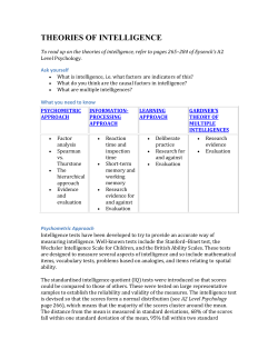 Gardner`s theory of multiple intelligences