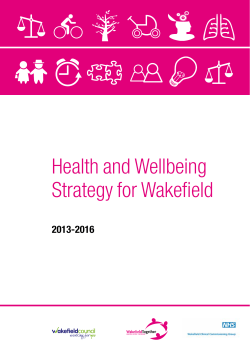 Health and Wellbeing Strategy for Wakefield