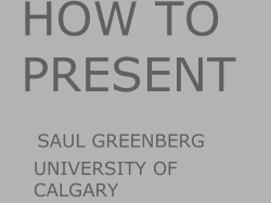 Intro to 481 - Saul Greenberg