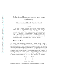 arXiv:math/0211004v1 [math.NT] 1 Nov 2002