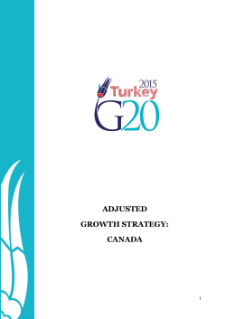 ADJUSTED GROWTH STRATEGY: CANADA