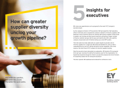 How can greater supplier diversity unclog your growth pipeline