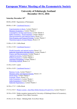 European Winter Meeting of the Econometric Society