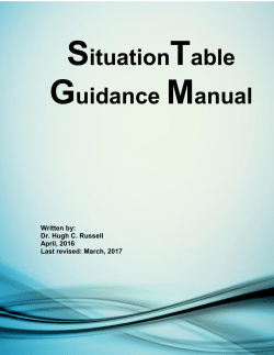 &acirc;&euro;&oelig;Situation Table&acirc;&euro; in this Manual