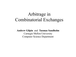 Arbitrage in Combinatorial Exchanges