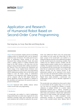 Application and Research of Humanoid Robot Based on Second