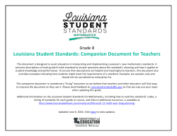 Grade 8 Math - Teachers Companion Document