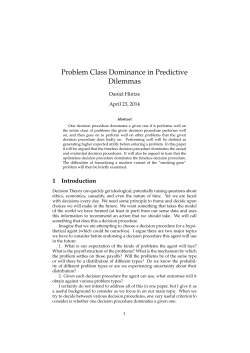 Problem Class Dominance in Predictive Dilemmas