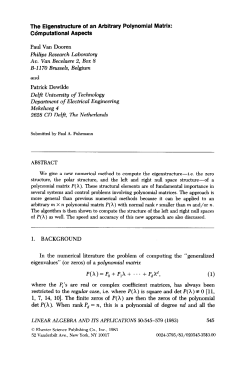 The Eigenstructure of an Arbitrary Polynomial Matrix