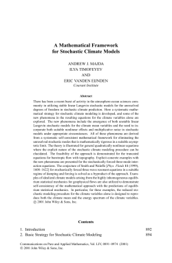 A Mathematical Framework for Stochastic Climate Models