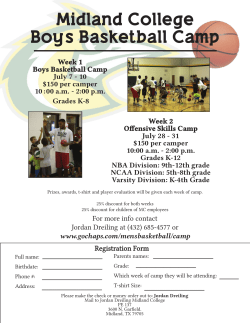 Midland College Boy`s Basketball Camp
