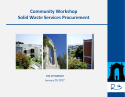 Community Workshop Solid Waste Services