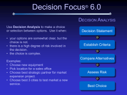 Decision Focus 5.0