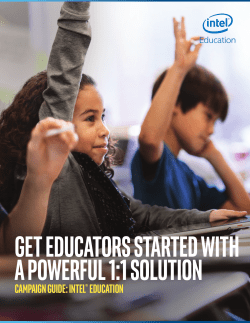CAmPAIGN GUIDE: INTEL&reg; EDUCATION