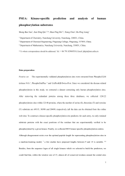 PSEA: Kinase-specific prediction and analysis of human