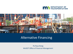 Finance Literacy Training Federal Highway Funding